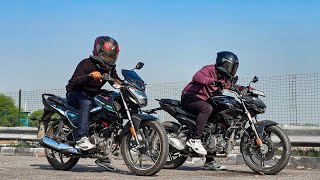 2025 Hero Glamour X vs Xtreme 125R Full Throttle race 😱😱🔥 same engine