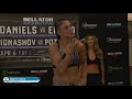 sabriye sengul vs. renata rakoczi weigh in face off bellator kickboxing 9 r wmma