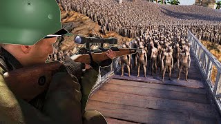 Can Sniper Hold Bridge VS 3.5 Million Zombies!? - Ultimate Epic Battle Simulator 2 UEBS 2
