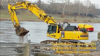 Carolabrücke Update 22.1.25 | Die Elbe wird von Dresden bis Tschechien vermessen