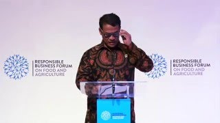 Opening address –  Amran Sulaiman,  Minister of Agriculture,  Republic of Indonesia