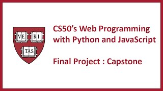 Re: Re:CS50's Web Programming with Python and JavaScript - Final Project : Capstone