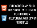 Free Code Camp 2019 Responsive Web Design Certification - Responsive Web Design Principles