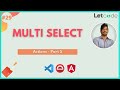 Actions - Multi-Select | Protractor Tutorial | LetCode