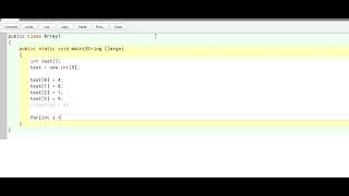 BlueJ - Java lesson 8 Array1