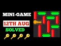 Hamster Kombat Mini-Game 12th August (Puzzle Solved)