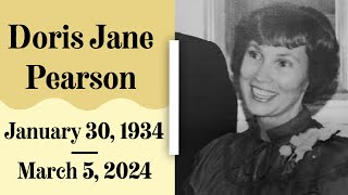Doris Jane Pearson - Memorial
