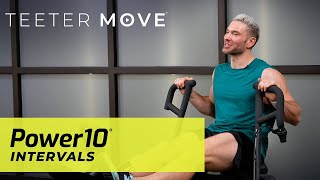 15 Min Intervals | Power10 Elliptical Rower | Teeter Move