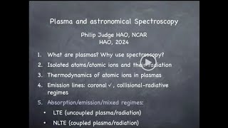 2024 09 27 Coupling of plasma, atoms and radiation