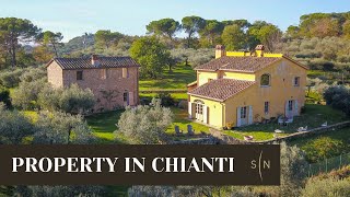 Wonderful property with land in Chianti