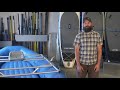 how to strap down a rowing frame on a raft