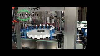 喷雾瓶洗灌封贴生产线 清洁剂灌装线Cleaning agent filling line