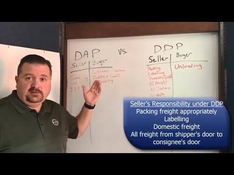 Who pays DAP freight?