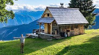 I Moved into an Off Grid Wilderness Mountain Hut - Living in the Alps