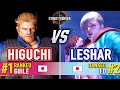 SF6 🔥 HIGUCHI (#1 Ranked Guile) vs LESHAR (#2 Ranked Ed) 🔥 Street Fighter 6 High Level Gameplay