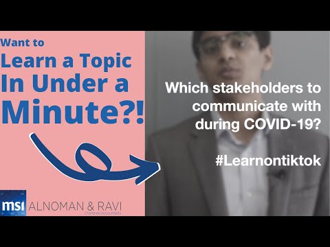 Which stakeholders should you communicate with during COVID 19? Find out in less than a minute