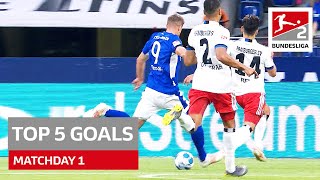 Top 5 Goals Bundesliga 2 - Terodde, Paqarada & Co. | Matchday 01 - 2021/22