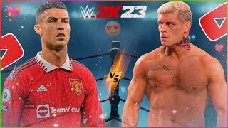 Ronaldo VS Cody Rhodes - WWE Championship Match | WWE 2K23