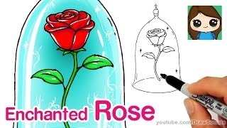 How to Draw a Rose - Beauty and the Beast
