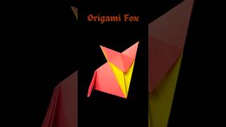 Easy Fox Origami. Simple Origami Animal. #origami #easyorigami #easypapercraft