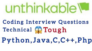 Unthinkable Company Coding Interview Questions| Solve Tough FAANG Coding Problems Like a Pro!"