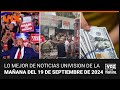 Lo mejor de Noticias Univision de la mañana | jueves 19 de septiembre de 2024