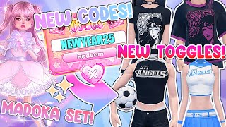 NEW YEARS CODE ITEMS! MADOKA SET REWORK! NEW TOGGLES, RELEASE DATE + MORE! | Dress To Impress