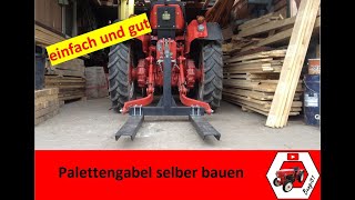 DIY Palettengabel KAT1 für Kleintraktor