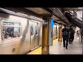 MTA NYC Subway: 8th Ave Bound R143 L Train Departing 14th Street-Union Square #nycsubway #trains