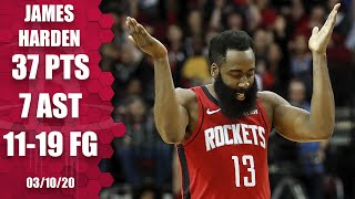 James Harden drops 37 points in Timberwolves vs. Rockets | 2019-20 NBA Highlights