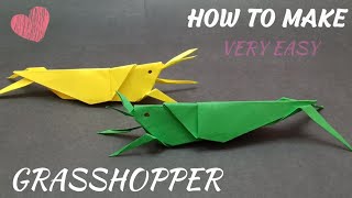 How To Make A Grasshopper  (Locust) Origami Grasshopper tutorial