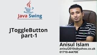 Java Swing Bangla Tutorial 86 : JToggleButton (part-1)