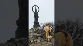 行者様　十津川村釈迦ヶ岳にて偶然遭遇　The visitor accidentally encountered the visitor at Mt. Shakka, Totsukawa Village