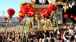 平成23年 姫路松原八幡神社 灘のけんか祭り 八家屋台練り＝楼門前