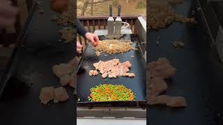 🔥 Chicken Fried Rice On The Blackstone | Hibachi Fried Rice & Chicken | Let’s Eat Y’all
