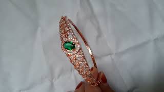 (AD) Rose gold most beautiful bracelet | Shiza Fatma #shorts #ADbracelet #adjewellery