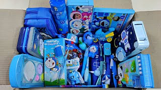 Ultimate Blue Stationery Collection, Doraemon Pencil Case, Magic Eraser, Car Pen, Toy From The Box 💙