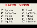 Итальянский язык. Урок 31. Порядковые числительные numerali ordinali . Даты времена года и месяцы.