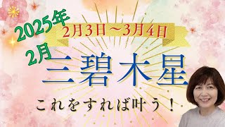 2025年2月3日～3月4日　三碧木星運勢　勢いは続いています！積み重ねて来た成果が出ます