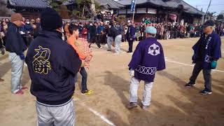 長尾寺力もち大会(小学生の部)