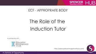 ECF Appropriate Body - The Role of the Induction Tutor
