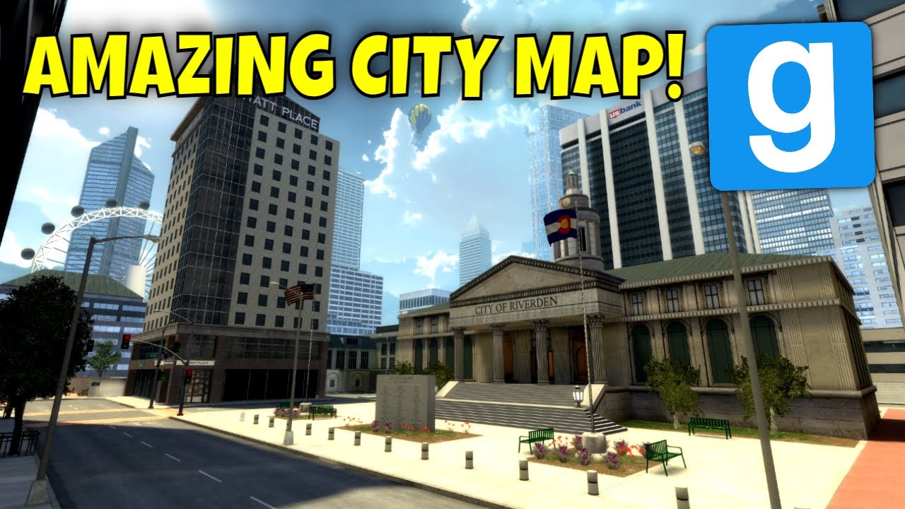 Amazing Gmod City Map With Great Roads Garry S Mod Map Review Rp