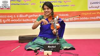 #Carnatic #music concert by #violinist CS #Chinmayee-Part 1
