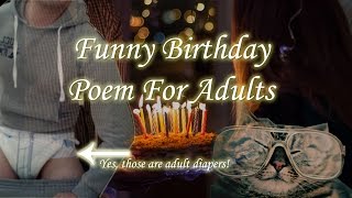 Funny Happy Birthday Poem For Adults