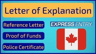 🇨🇦 Letter of Explanation | Express Entry Canada