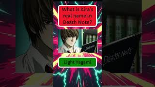 Kira's Real Name Revealed in Death Note