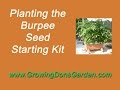 Planting Burpee Seed Starting Kit