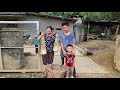 The orphan boy went to the forest to harvest bamboo shoots to sell.  Ly Tieu Quy