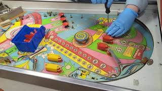 Repairs and shop-job 1966 Bally Loop the Loop Pinball Machine