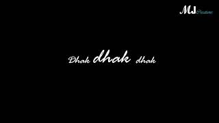 Nuvvu nenu edhuraithe ||Dhak dhak dhak  Uppena movie love song WhatsApp status lyrics black screen